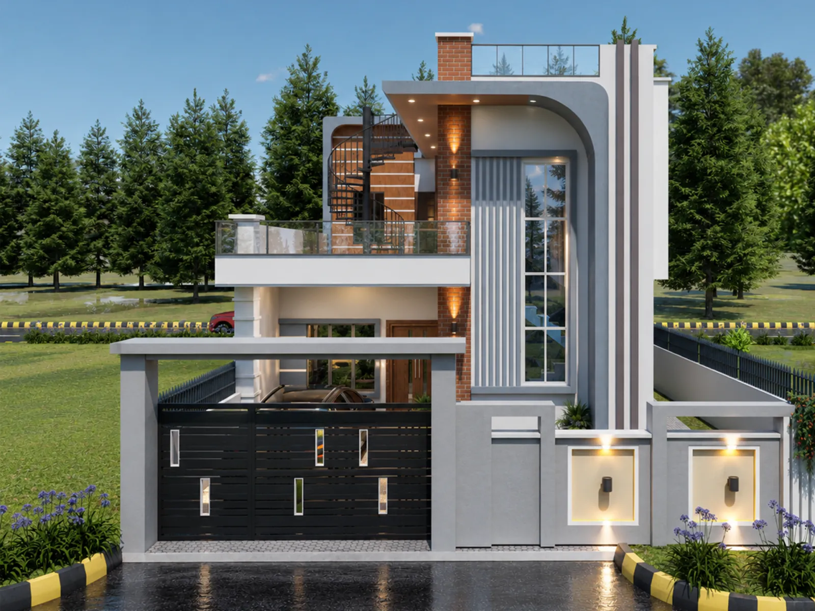 Modern 1.5 Storey Residence