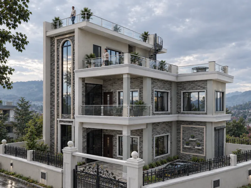 Modern Mixed used Building
