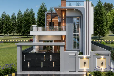 Modern 1.5 Storey Residence gallery image